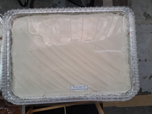 Dinner Cake-White/White buttercream